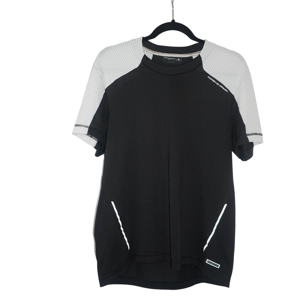 Adidas Porsche Design Sport LTD Edition Mens Black Grey Short Sleeve Shirt L
